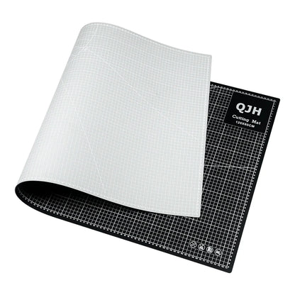 120x60cm PVC Cutting Mat - Double-Sided Gray-Black DIY Craft Board for Leather, Sewing & Desktop Projects