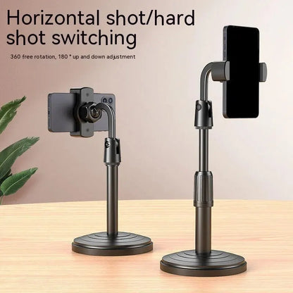 Multifunctional Mobile Phone Bracket – Adjustable Height and Telescopic Stand for Live Broadcast and Portable Use