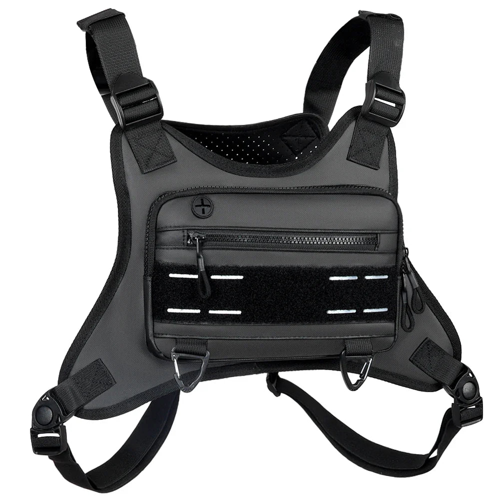 Sports Chest Bag – Lightweight Waterproof Running Vest with Pocket, Phone Holder & Large Capacity Tactical Front Pack