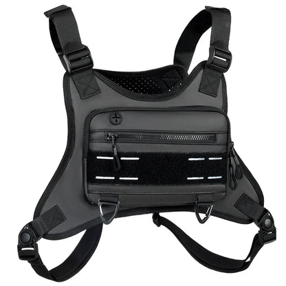 Sports Chest Bag – Lightweight Waterproof Running Vest with Pocket, Phone Holder & Large Capacity Tactical Front Pack