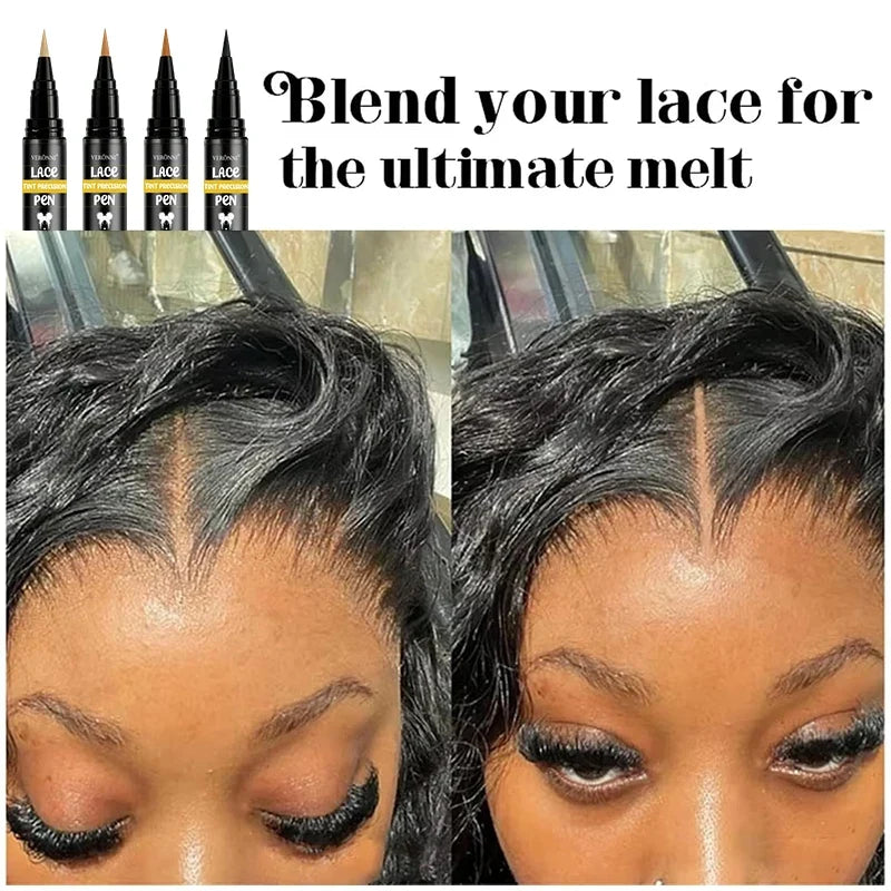 Lace Tint Precision Pen - 5ml Wig Lace Dyeing & Lace Color Correction Stick