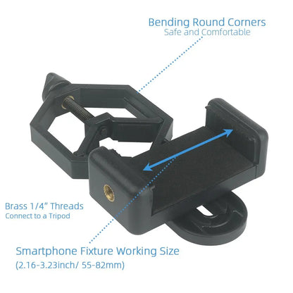 Outdoor Universal Camera & Phone Mount — Durable Telescope Photography Holder