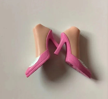 Assorted Doll Shoes Set — Sneakers, High-Heels & Boots Plastic Shoes for Girls’ Doll Accessories