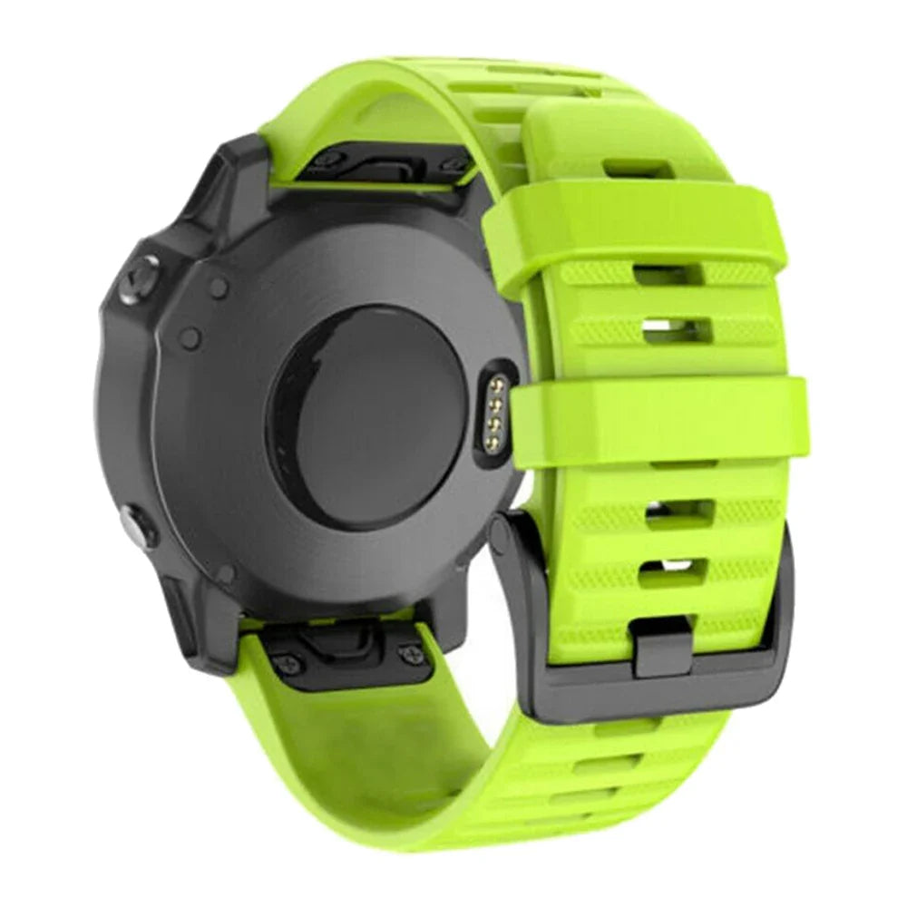 Silicone Quick-Release Watch Bands for Garmin Fenix 3/5/6/7 – 20/22/26mm EasyFit Wrist Strap
