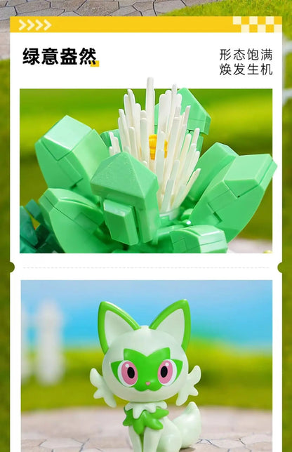 New Anime Pokémon DIY Building Block Toys – Pikachu, Sylveon, Togepi Cartoon Figures for Home Decoration