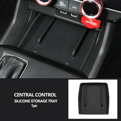 Honda Civic 11th Gen Storage Tray Silicone Pad - Wireless Charging Console Protector (2022-2025)