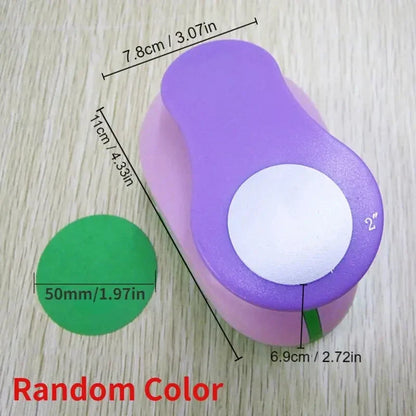 8–50mm Random Color Circle Punch – DIY Embossing & Scrapbooking Paper Cutter Round Hole Punch