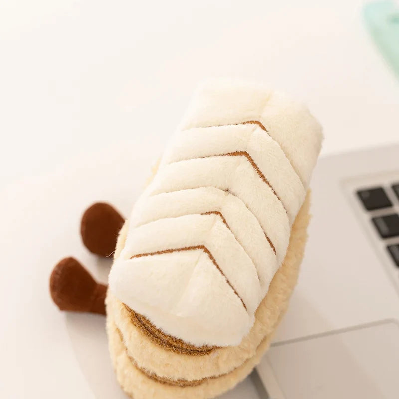 Cute Dessert Plush Toys – Soft Cake, Waffle, Pancake, Macaron, Éclair Stuffed Dolls for Kids Gift & Home Decor