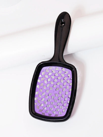 Tangled Hair Combing Massage Brush — Hollow Curly Hair Salon Brush for Real Hair & Wigs
