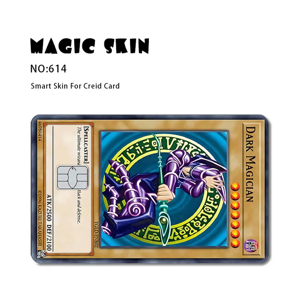 Anime Yu-Gi-Oh! Yugi Muto 2.5D HD Matte PVC Sticker — Waterproof Skin for Credit & Debit Cards