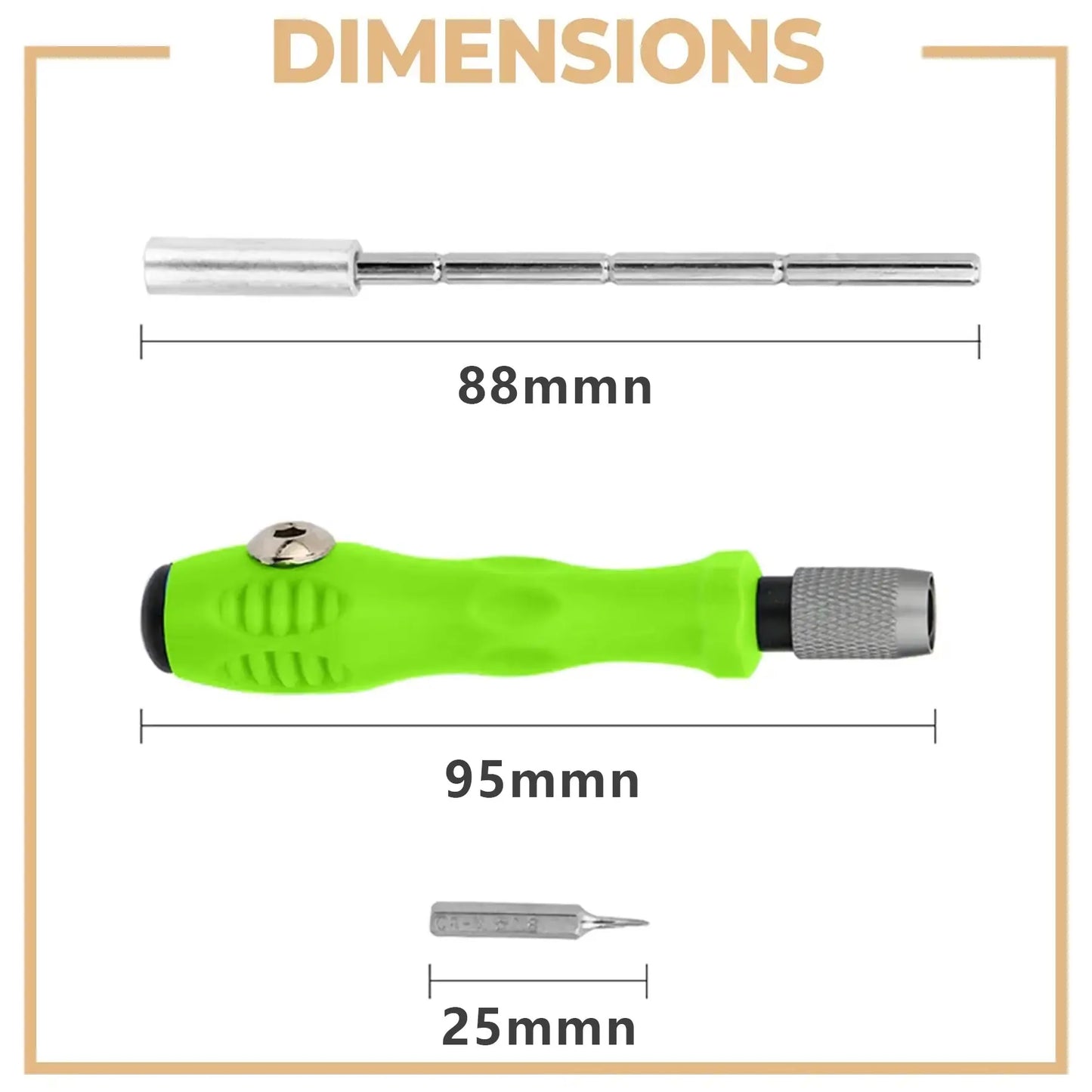 Mini 32-in-1 Precision Screwdriver Set – Magnetic Phillips Bits, Multifunctional Hand Tool Kit for Phone, Watch, Glasses & PC Repair
