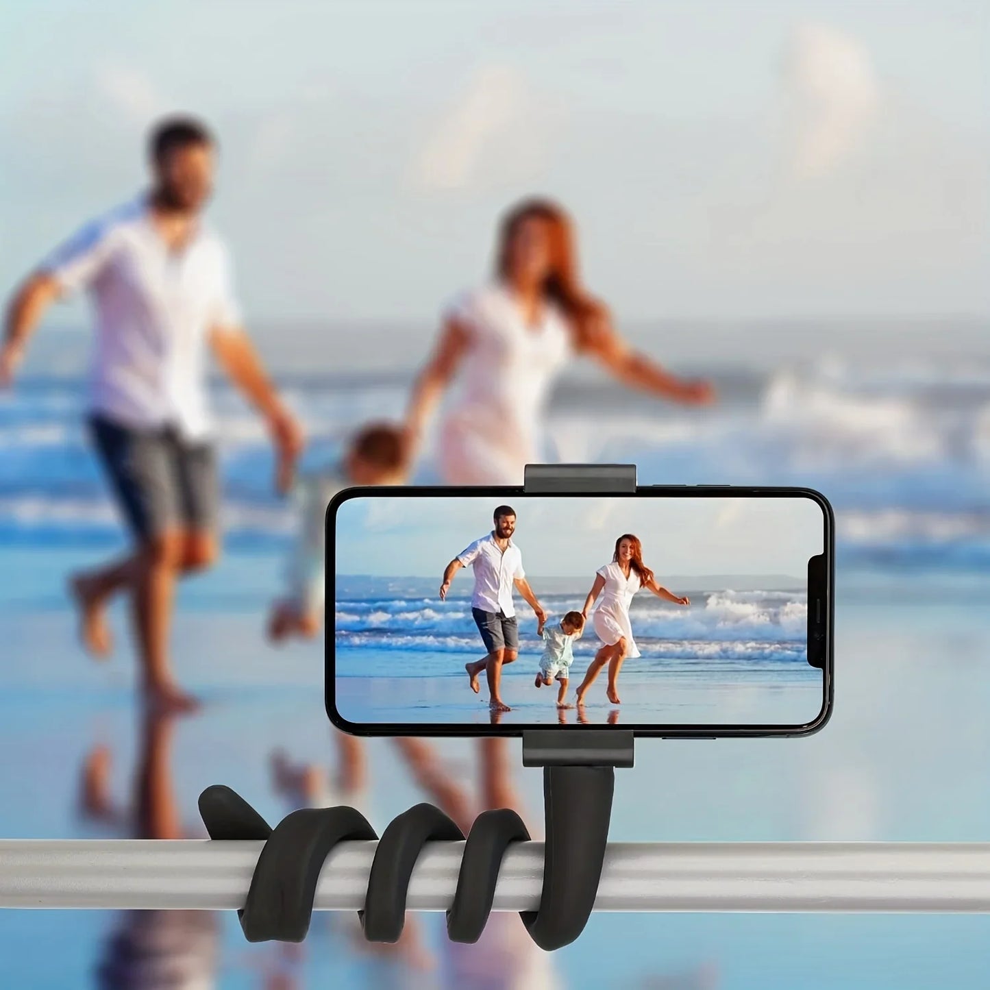 Portable Flexible Phone Holder Stand for Treadmill, Bike, Stroller, Cart, Bed, Car, Kitchen & Desk