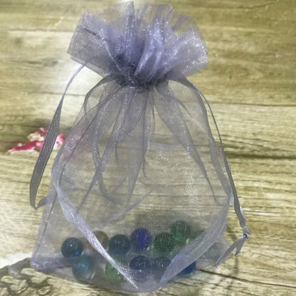 Organza Drawstring Gift Bags - 500/1000pcs Jewelry Pouches for Wedding Party Valentine Easter Packaging