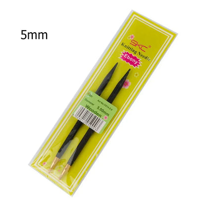 Sandalwood Handle Circular Knitting Needles — Double-Pointed Weaving Needles for DIY Sweaters, Hats & Crafts
