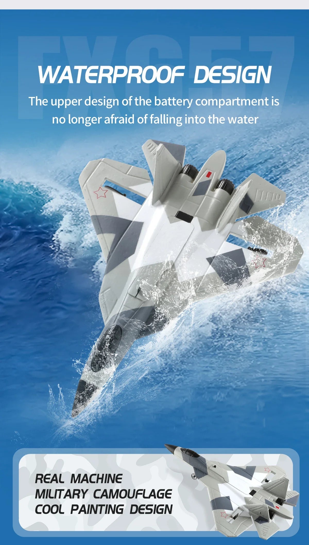 RC SU-35 Foam Fighter Jet – 2.4G Remote Control Glider Airplane Toy for Kids & Boys