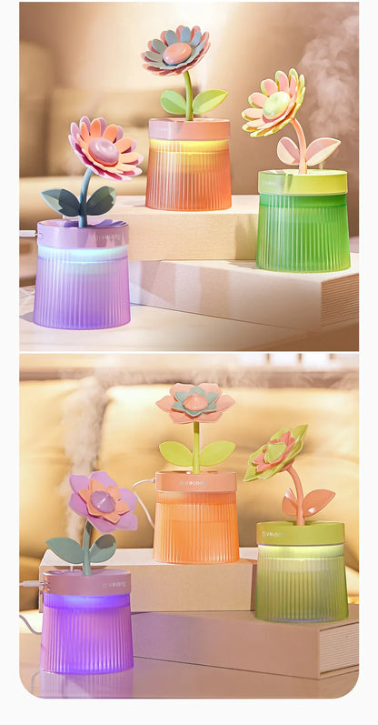 2024 Portable USB Ultrasonic Humidifier – Colorful Cup Aroma Diffuser, Cool Mist Maker & Air Purifier with Light