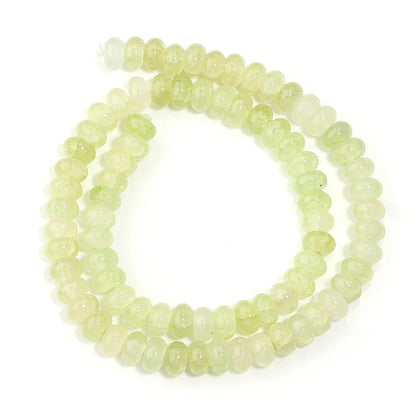5x8mm Natural Abacus Rondelle Beads - Glass Wheel Loose Charms for DIY Bracelets & Jewelry Making Supplies