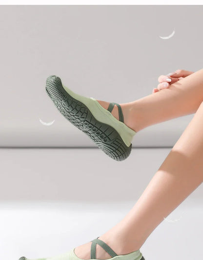 Gallonshark Five-Finger Split Toe Shoes – Lace-Up, Anti-Slip, Silent Soft Sole for Indoor Sports, Fitness, Yoga & Skipping Rope