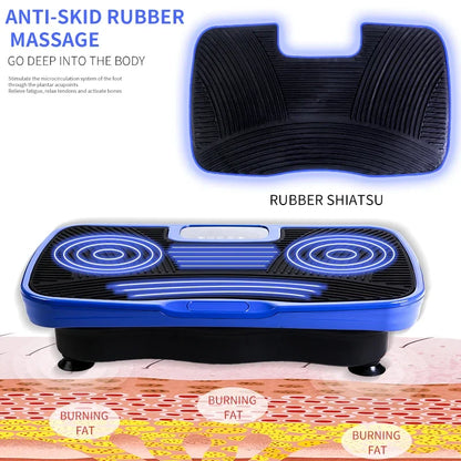 3D Whole Body Vibration Plate Machine — Silent Motor Fat Shaker with Adjustable Speed for Workout & Fitness