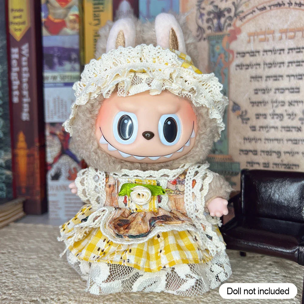 17cm Labubu V1/V2 Doll Clothes – Cosplay Outfits & Accessories | Kids Toy Gift with Various Styles