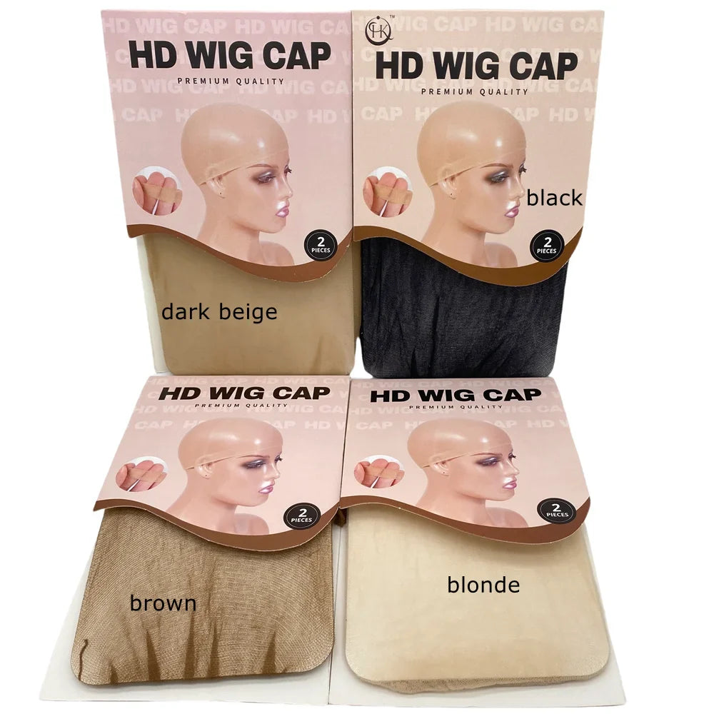 HD Transparent Thin Wig Caps 24-Pack – Invisible Sheer Wig Cap for HD Wigs & Accessories