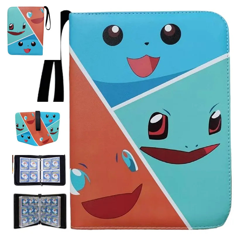 NEW Pokémon Card Album — 400pcs Binder Zipper PU Leather Storage Book for Anime Card Game Collection