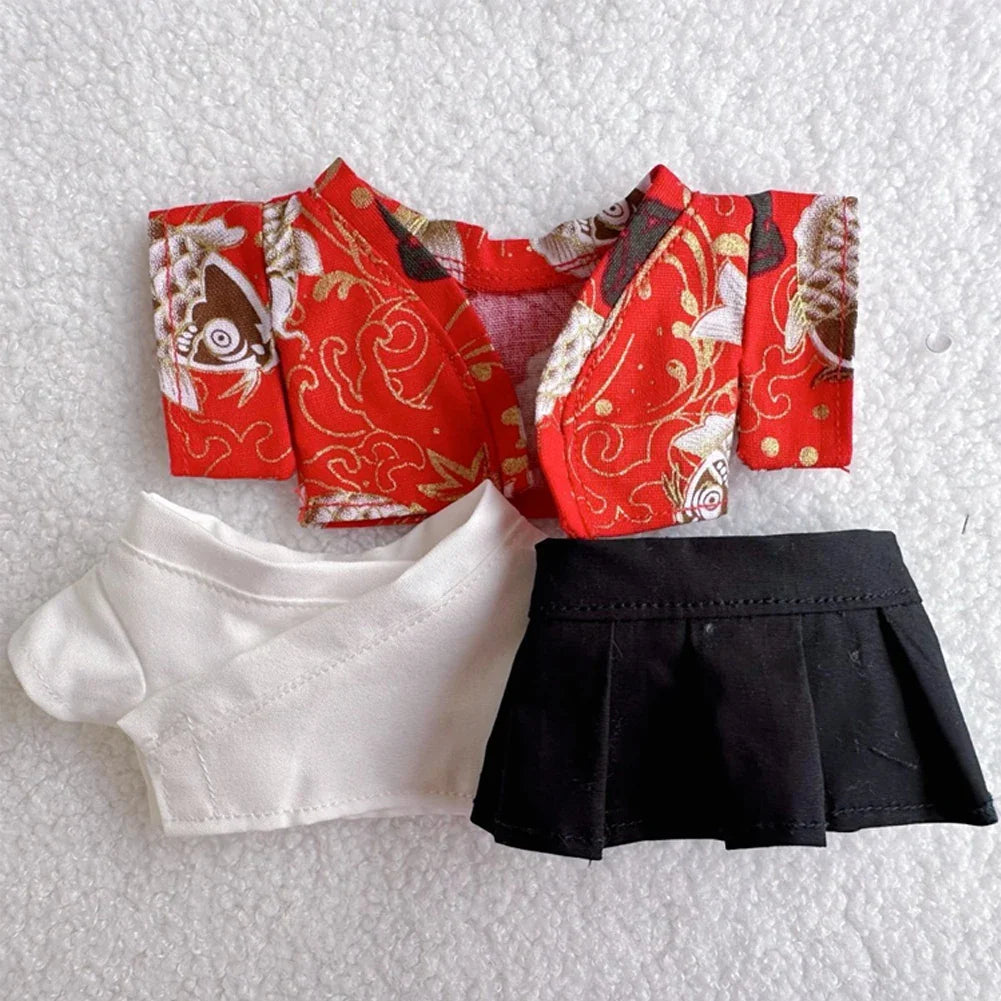 17cm Labubu V1-V3 Doll Clothes – Traditional Kimono Outfit Accessories, Fashion Gift