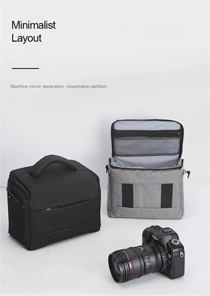 DSLR Camera Shoulder Bag – Portable Nylon Handbag & Crossbody Case for Sony, Nikon, Canon, Panasonic Equipment