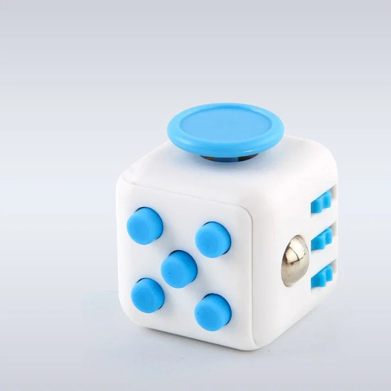Creative Solid Color Fidget Dice – Handheld Stress Relief Toy for Kids & Adults, Anxiety & Autism Aid