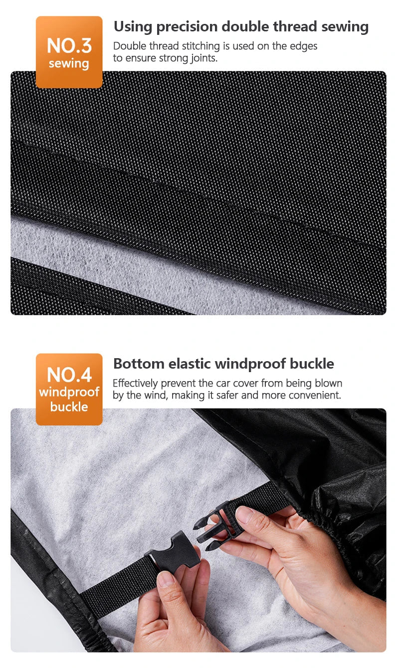Thick Oxford Motorcycle Waterproof Cover – Universal Outdoor Dustproof, Rainproof, Sunshade & UV Protective Motorbike Cover
