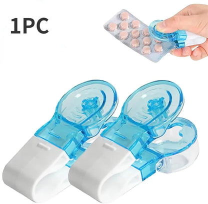 Portable Pill Taker & Remover with Medicine Box – Tablets & Pills Assistance Tool, New Design Pill Dispenser for Household Use