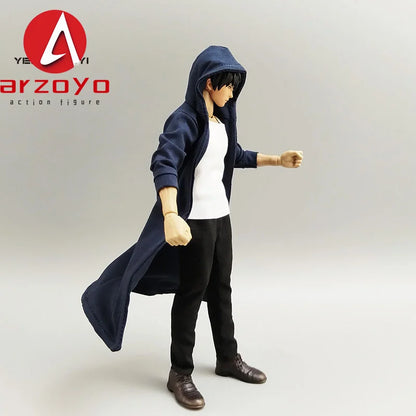 1/12 Scale Male Windbreaker Outfit – Coat, Vest & Pants Accessory for 6” VB002/VB003 Action Figures
