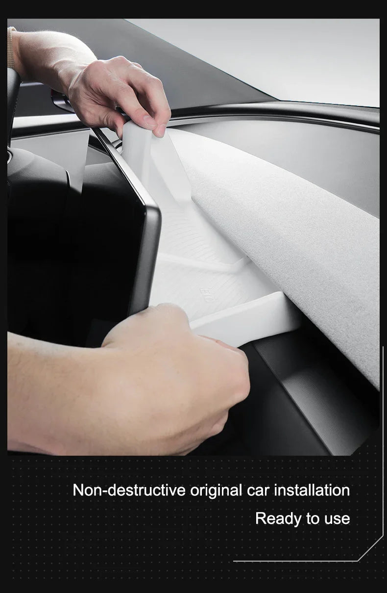 Tesla Model Y Juniper 2025 Center Console Armrest Organizer – Cup Holder & Storage Box Interior Upgrade Kit
