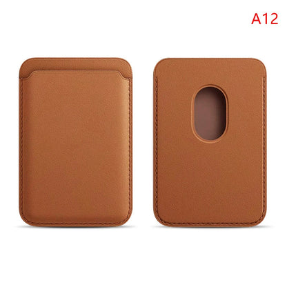 Luxury Magnetic Leather Wallet Case for iPhone 12–16 Pro Max — MagSafe Card Holder Phone Cover