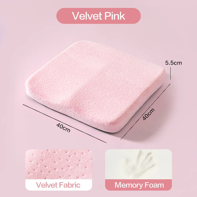 Ergonomic Memory Foam Seat Cushion – Tailbone & Hemorrhoid Relief, Office Chair & Car Pillow