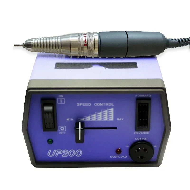 UP200 Electric Nail Drill Handpiece – 35,000 RPM 3-Pin Core Manicure & Pedicure Machine Handle