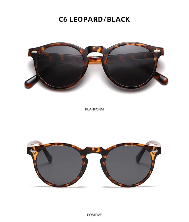 Retro Polarized Sunglasses — Small Round Vintage Shades for Men & Women