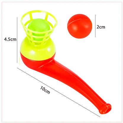 12Pcs Magic Blowing Pipe Floating Ball Game - Fun Kids Party Favors, Carnival Prizes, Christmas Keepsakes, Piñata Toys