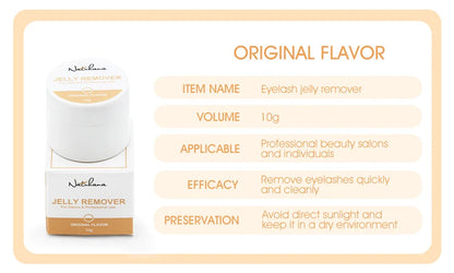 NATUHANA Eyelash Extension Jelly Remover – Fast, Safe, Non-Irritating Gel Glue Remover for Makeup