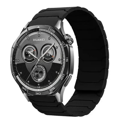 22mm Magnetic Silicone Watch Strap for NORTH EDGE APACHE-46 – Sport Replacement Wristband Bracelet Accessories