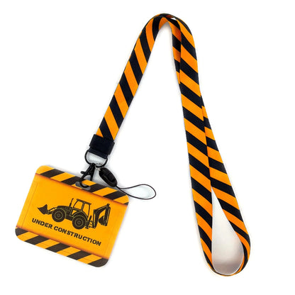 Vintage Tape ID Card Holder with Hanging Rope – Mobile Phone & Chest Card Lanyard