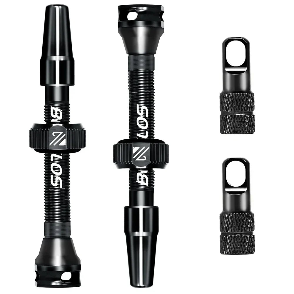 BUCKLOS Tubeless Presta Valve 40–100mm — CNC Aluminum Alloy Bike Valve for Road & MTB