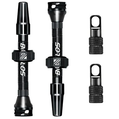 BUCKLOS Tubeless Presta Valve 40–100mm — CNC Aluminum Alloy Bike Valve for Road & MTB