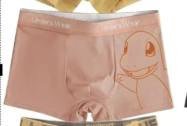 Pokémon Anime Boxer Briefs - Men’s & Boys’ Charmander, Charizard, Bulbasaur, Gengar & Pikachu Underwear
