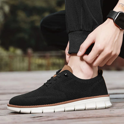 YRZL Men’s Casual Sports Shoes – Anti-Slip, Wear-Resistant, Breathable Cushioning with Color Blocking Design