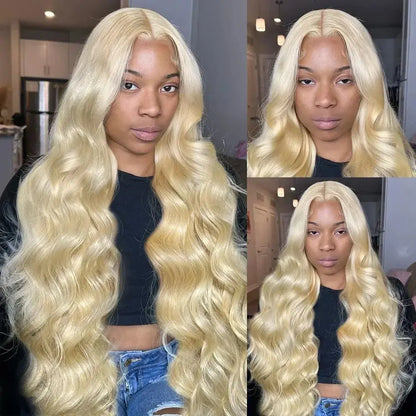 613 HD Lace Frontal Human Hair Wig – 13x6 & 13x4 Body Wave, 30 Inch, 250% Density Brazilian Hair, Black, Women's Choice