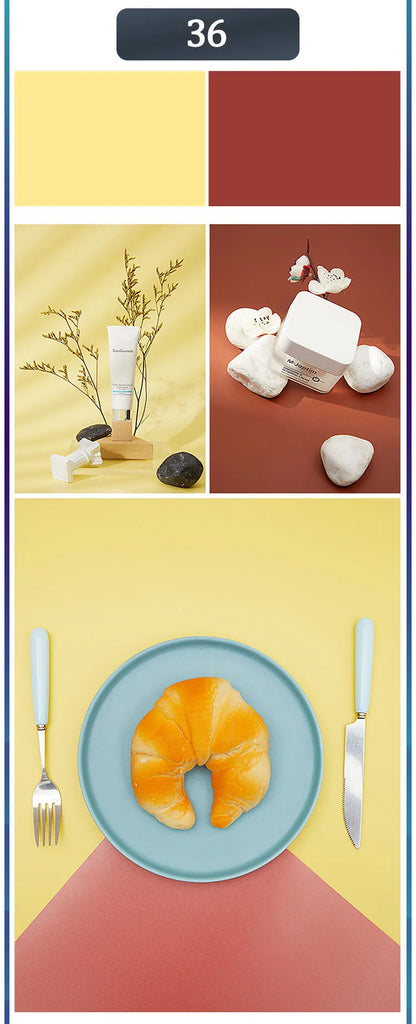 Photography Backdrops 57x87cm – Double-Sided Solid Color Photo Background for Studio, Newborn & Product Photography