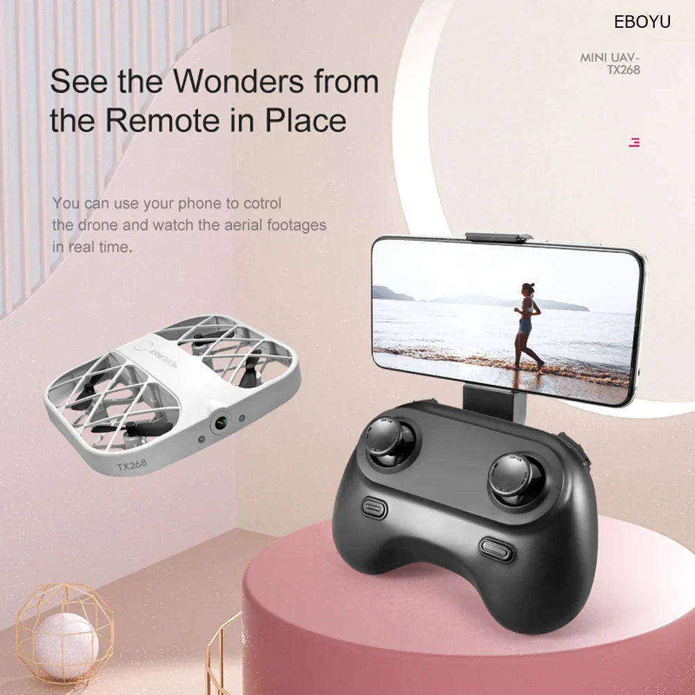 JJRC H107 8K Drone with 4K HD Camera - WiFi FPV Remote Control Helicopter, Pocket Quadcopter, Ideal Christmas Gift for Boys