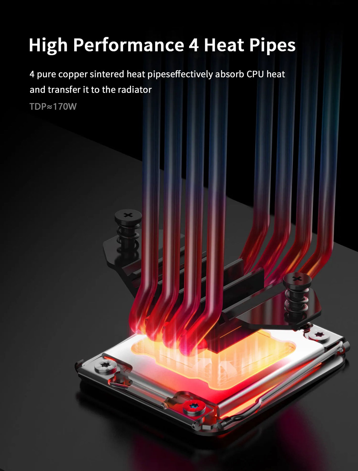 UPSIREN Walrus Assassin 90 CPU Cooler — 4 Heatpipe Air Cooler with 92mm Fan & Digital Display for Intel LGA1700/1200 & AMD AM4/AM5