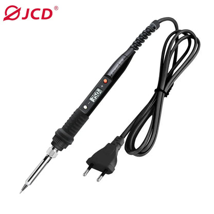 JCD 60W/80W Electric Soldering Iron – Adjustable Temperature with Digital Display for Welding & Repair